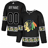 Customized Men's Chicago Blackhawks Black Team Logos Fashion Adidas Jersey,baseball caps,new era cap wholesale,wholesale hats
